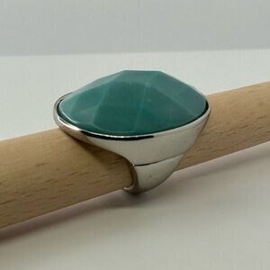 Teal statement Ring